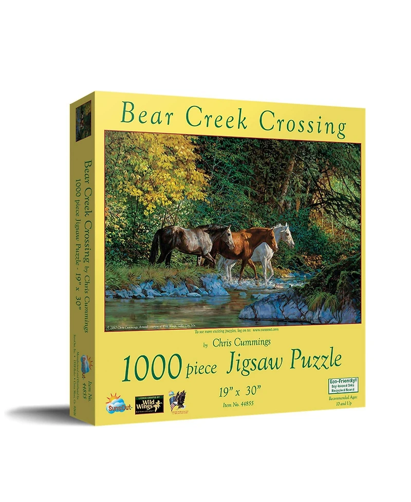 SunsOut Bear Creek Crossing 1000 piece Jigsaw Puzzle for Adults