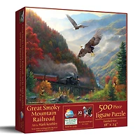 SunsOut Great Smoky Mountain Railroad 500 piece Jigsaw Puzzle for Adults