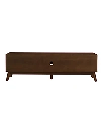 Streamdale Furniture Rattan Tv Stand for 75" TVs - Walnut