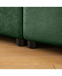 Streamdale Furniture Green Chenille 2-Seater Sofa with Storage