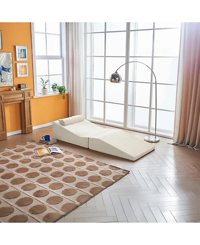 Streamdale FurnitureFoldable Sponge Sofa Bed- Portable Lounger for Living Room & Bedroom