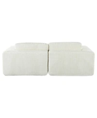 Streamdale Furniture Corduroy Sofa Bed with Pillows