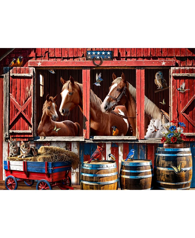 Horse Barn 500 piece Jigsaw Puzzle for Adults Large Pieces