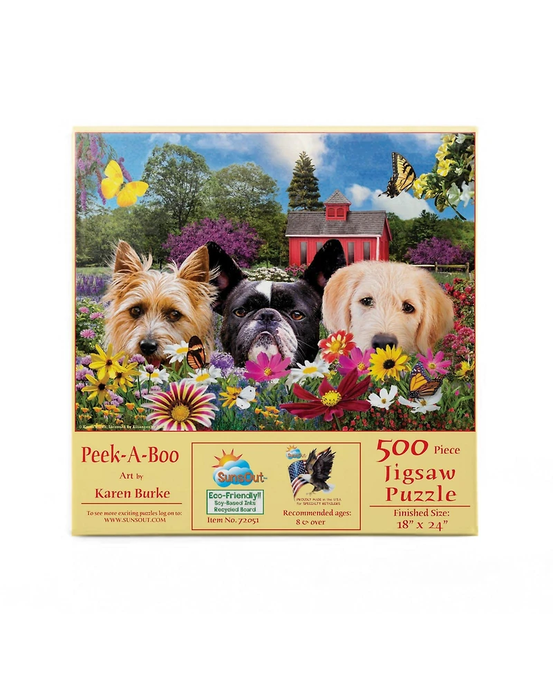 SunsOut Peek-a-Boo 500 piece Jigsaw Puzzle for Adults