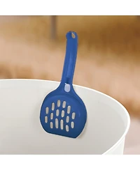 Paw Trax: High Wall Litter Box - White/Blue