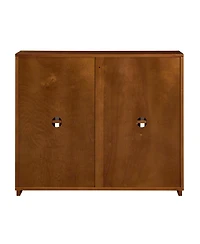 Streamdale Furniture Mid Century Fluted Sideboard Cabinet - Walnut