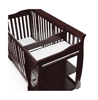 Storkcraft Portofino 4-in-1 Convertible Crib and Changer - Espresso