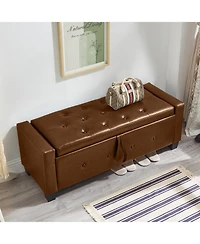 Streamdale Furniture Streamdale 48" Storage Ottoman Bench