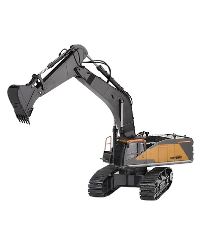 Hongge Remote Control Excavator 1 14 Scale Construction Truck with Functional Arm and Long Play Battery