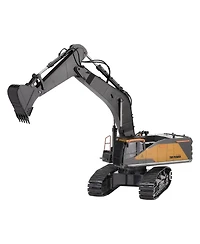 Hongge Remote Control Excavator 1 14 Scale Construction Truck with Functional Arm and Long Play Battery