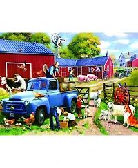 SunsOut Spring Farm Days 1000 piece Jigsaw Puzzle for Adults