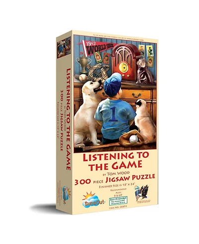 SunsOut Listening to the Game 300 piece Jigsaw Puzzle for Adults