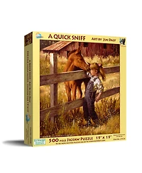 SunsOut A Quick Sniff 500 piece Jigsaw Puzzle for Adults