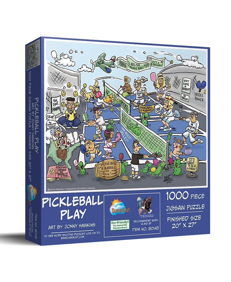 SunsOut Pickleball Play 1000 piece Jigsaw Puzzle for Adults