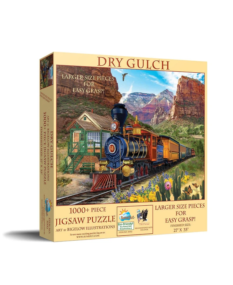 SunsOut Dry Gulch 1000 piece Jigsaw Puzzle for Adults Large Pieces