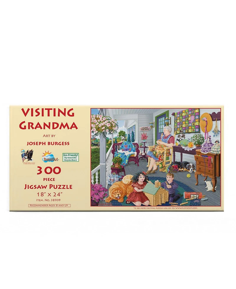 SunsOut Visiting Grandma 300 piece Jigsaw Puzzle for Adults Mothers Day
