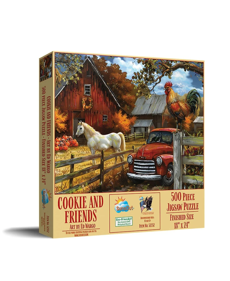 SunsOut Cookie and Friends 500 piece Jigsaw Puzzle for Adults