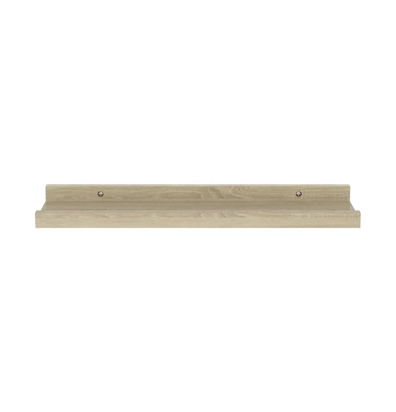 vidaXL Wall Shelves 2 pcs Sonoma Oak 15.7"x3.5"x1.2"