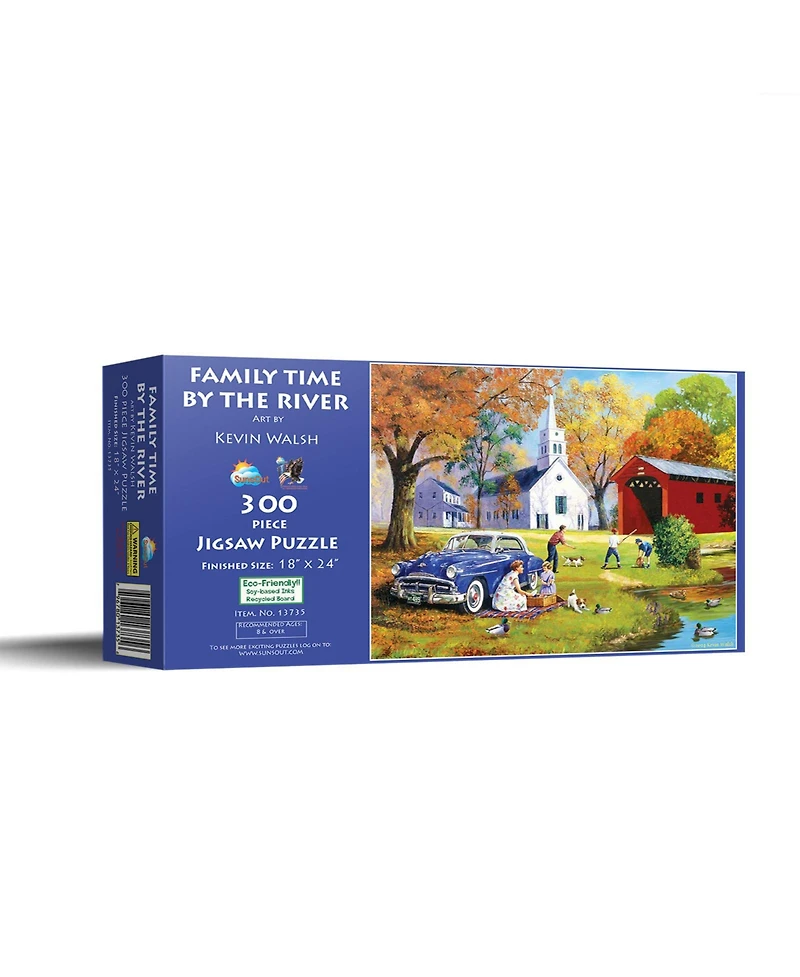 SunsOut Family Time by the River 300 piece Jigsaw Puzzle for Adults