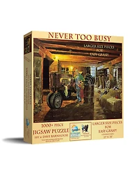 SunsOut Never too Busy 1000 piece Jigsaw Puzzle for Adults Large Pieces Fathers Day
