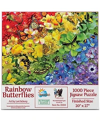 SunsOut Rainbow Butterflies 1000 piece Jigsaw Puzzle for Adults