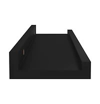 vidaXL Wall Shelves 4 pcs Black 15.7"x3.5"x1.2"