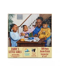 SunsOut Daddy's Little Girls 500 piece Jigsaw Puzzle for Adults Fathers Day