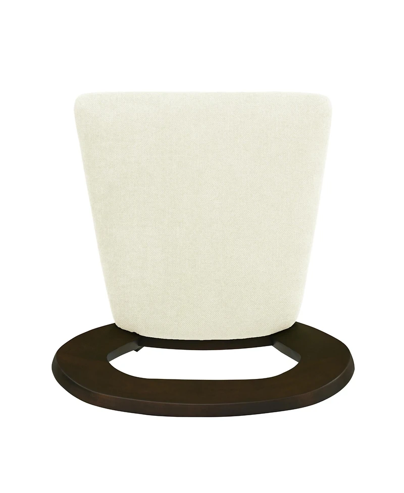 Streamdale Furniture Counter Stool Without Arm(dark brown+beige) Set of 2