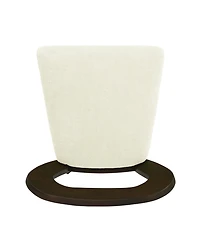 Streamdale Furniture Counter Stool Without Arm(dark brown+beige) Set of 2