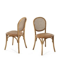 Streamdale Furniture Streamdale Rattan Dining Chairs (Set of 2) - Vintage Style