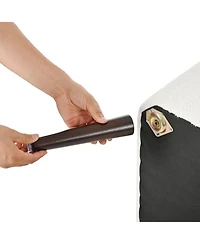 Streamdale Furniture Teddy Fabric Accent Armchair with Waist Pillow for Living Room/Bedroom