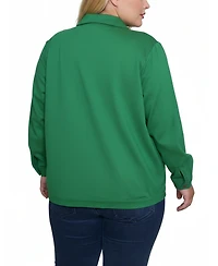 Ny Collection Plus Long Sleeve Ponte Jacket