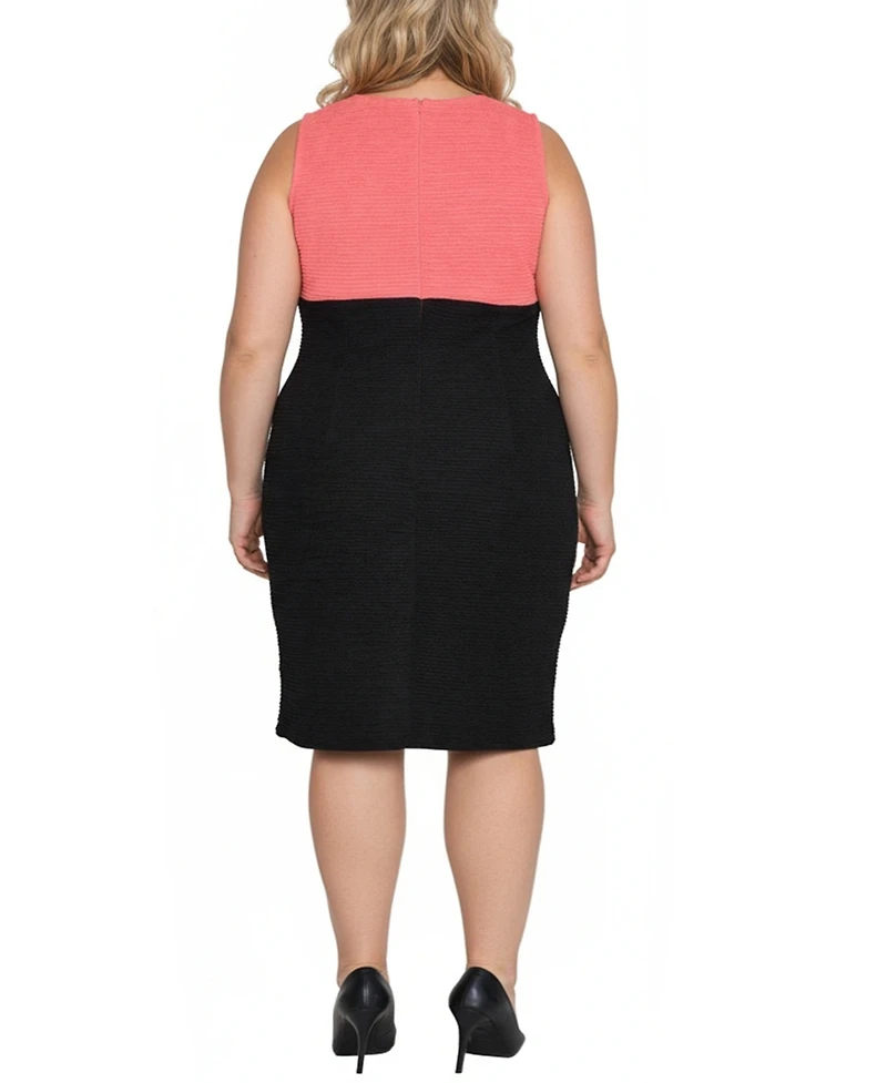 Ny Collection Plus Long Sleeve Ponte Cropped Jacket