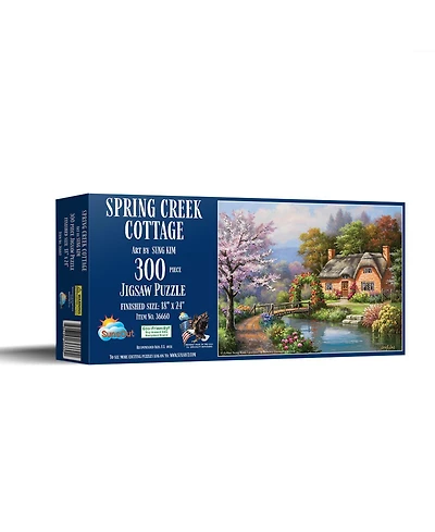 SunsOut Spring Creek Cottage 300 piece Jigsaw Puzzle for Adults