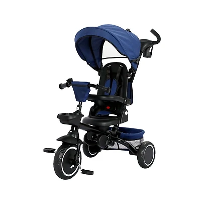 Kinder King Kids Tricycle Stroller, 8 1 Folding Toddler Trike w/Adjustable Push Handle