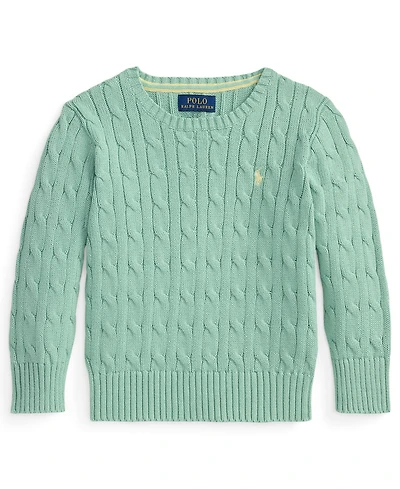 Polo Ralph Lauren Boys' 2-7 Crewneck Cable-Knit Sweater