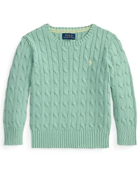 Polo Ralph Lauren Boys' 2-7 Crewneck Cable-Knit Sweater