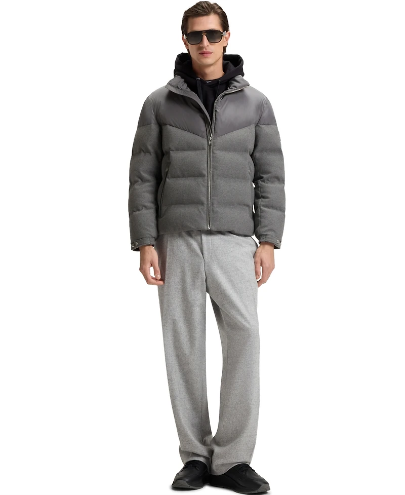 Boss by Hugo Men's Waterproof Brushed Flannel Jacket