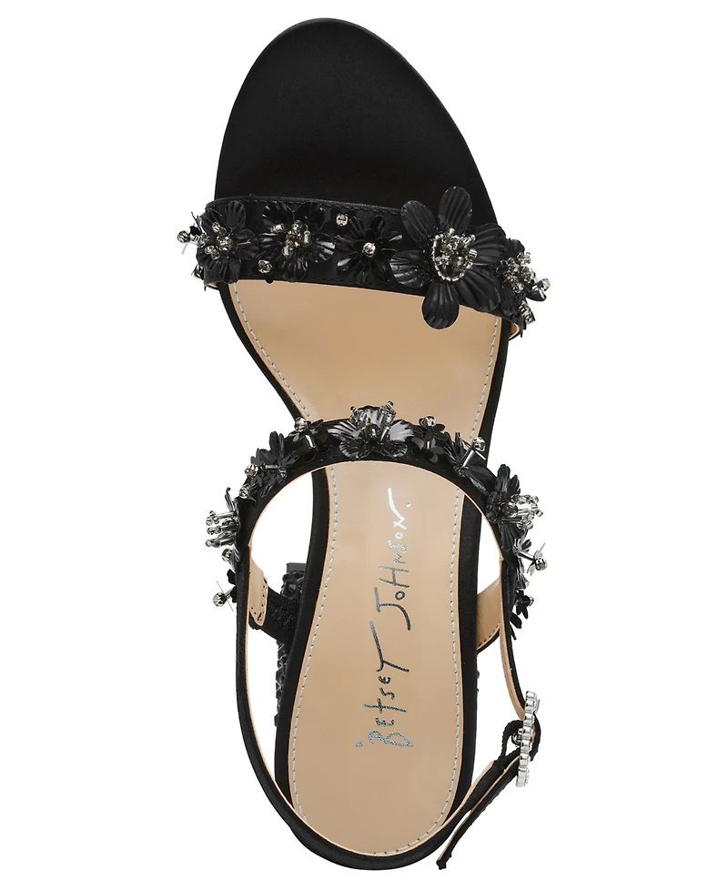 Betsey Johnson Women's Drue Block Heel Dress Sandals