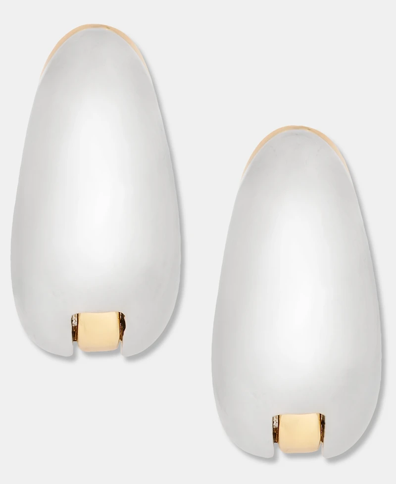 On 34th Two-Tone Small Hoop Earrings, 0.9", Macy's Exclusive