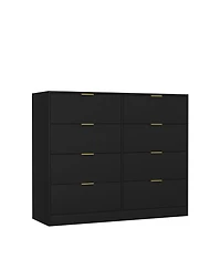 Streamdale Furniture 8 Drawer Dresser - Modern Wood Chest for Bedroom, Closet, Living Room