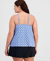 Island Escape Plus Cali Tankini Top, Macy's Exclusive