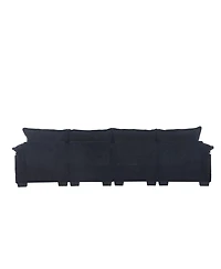 Streamdale Chenille U-Shaped Sofa (Oversized, 4-Seater)