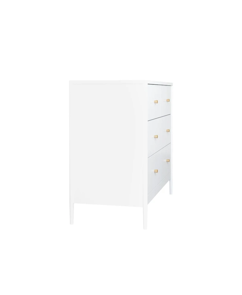 Streamdale Furniture Streamdale White 4-Drawer Kids Dresser - Toddler Bedroom/Nursery Storage