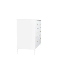 Streamdale Furniture Streamdale White 4-Drawer Kids Dresser - Toddler Bedroom/Nursery Storage