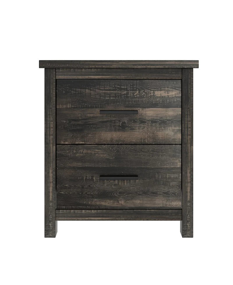 Streamdale Furniture Queen Bed Set- Storage Headboard, Nightstands, Dresser