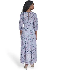 Calvin Klein Women's Faux Wrap Balloon-Sleeve Dress