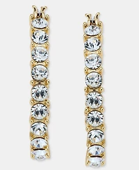 On 34th Medium Pave Hoop Earrings, 1.2", Macy's Exclusive