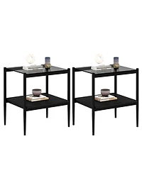 Streamdale Furniture Gray Glass Coffee & End Table Set - Modern Living Room Tables