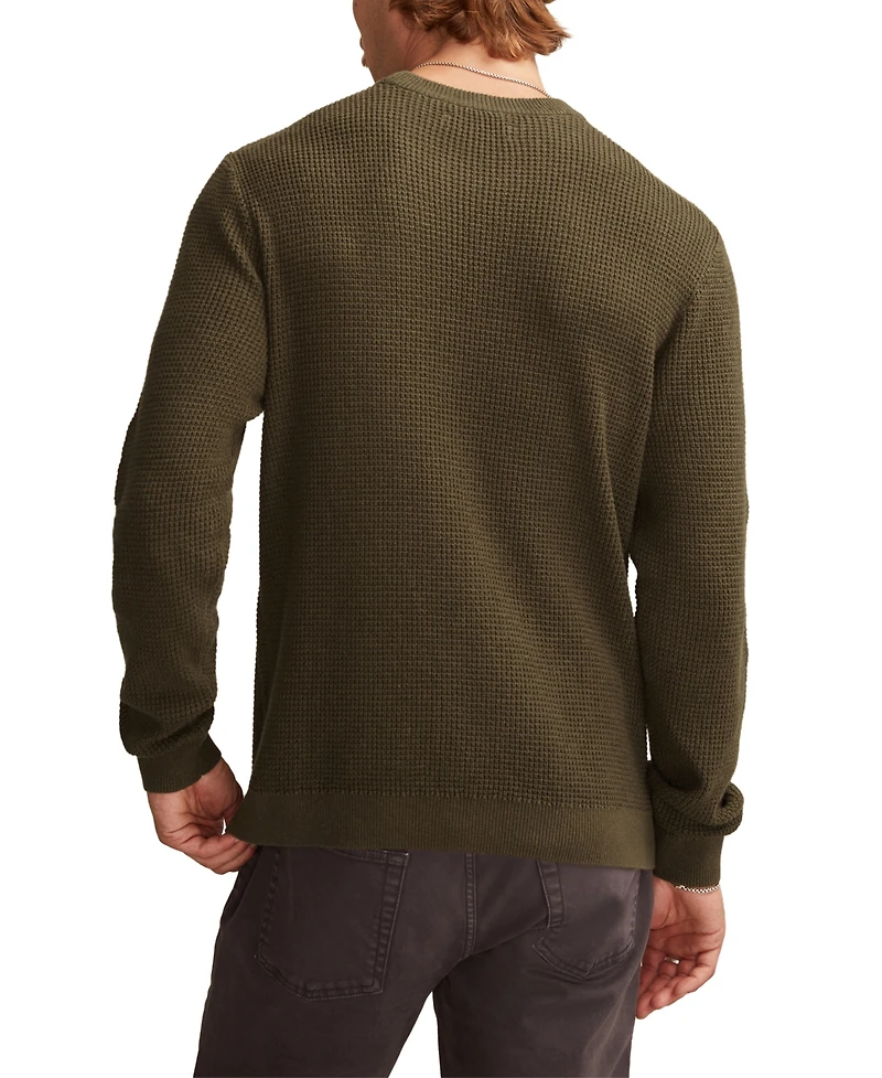 Lucky Brand Men's Waffle Crewneck Sweater